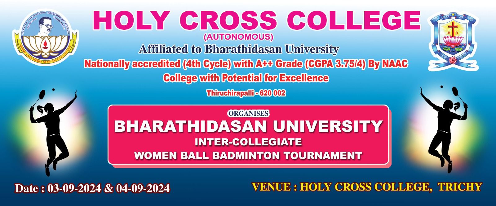 Inter Collagiate Ball Badminton Tournament 2024 Invite